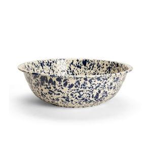 Splatter Medium Basin (Navy and Cream Splatter)