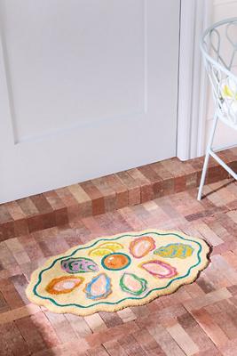 Oyster Plate Coir Printed Doormat