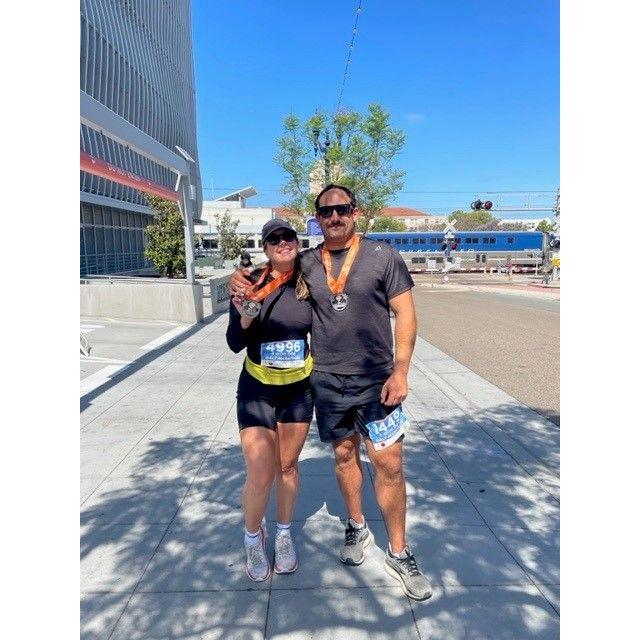 Becca and Mike run a half marathon together! Don't ask Mike about Becca's nerves the morning of the race.