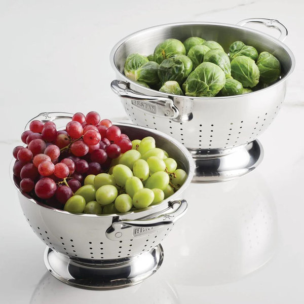Stainless Steel Colander Set, 2-Piece
