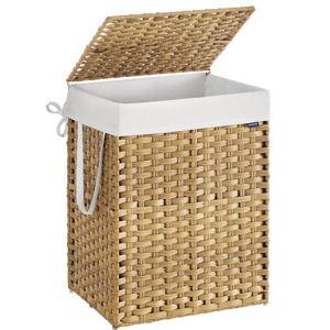 SONGMICS Laundry Hamper with Lid, 29.1 Gallon (110 L)