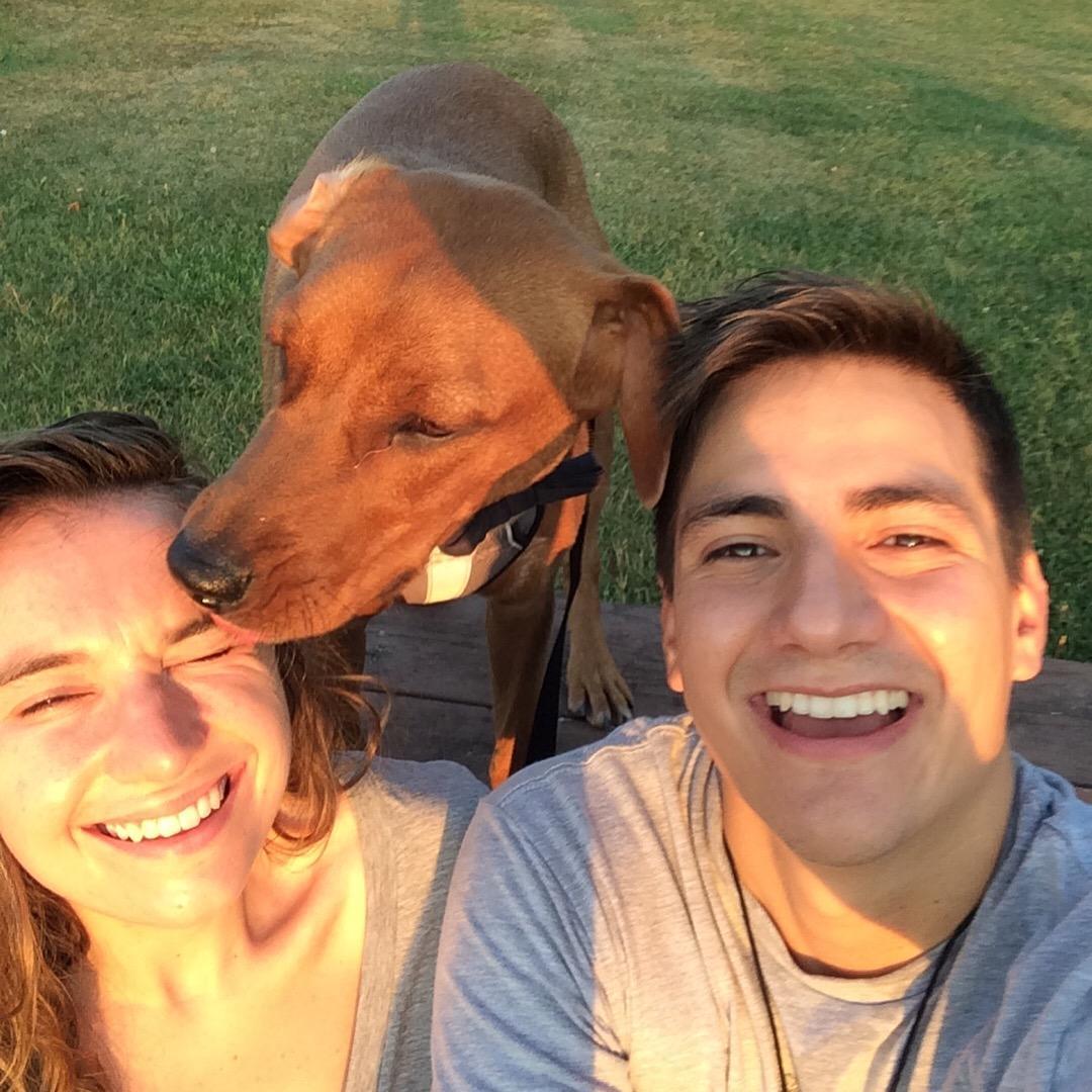 Laughing about our worst camping trip to date.