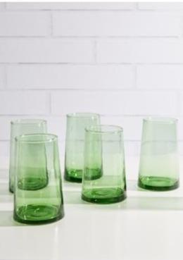 Moroccan Large Cone Glassware - Green