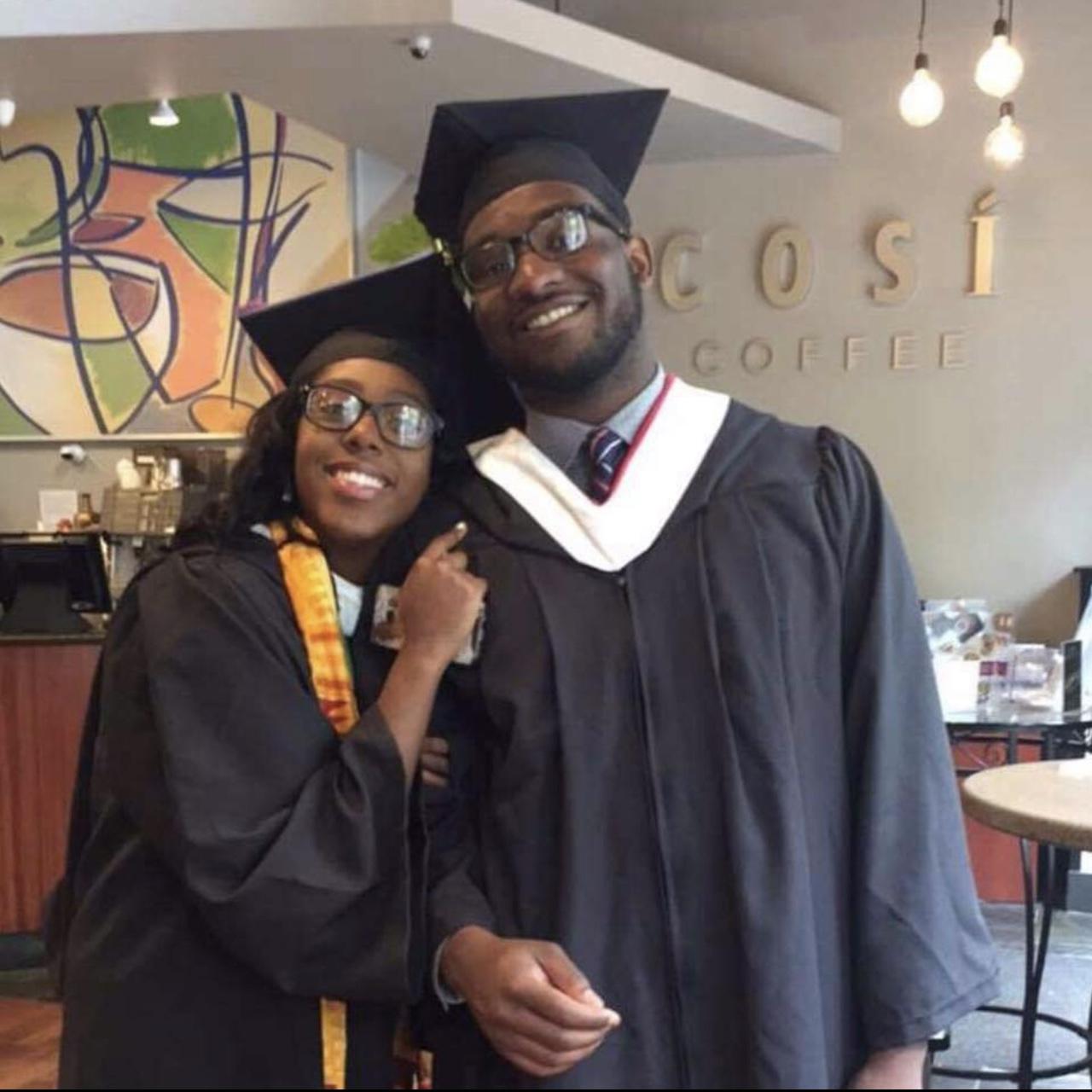 We graduated together on May 11, 2018! This was also the day Brandon made Destiny his profile photo on Facebook (a very important milestone).