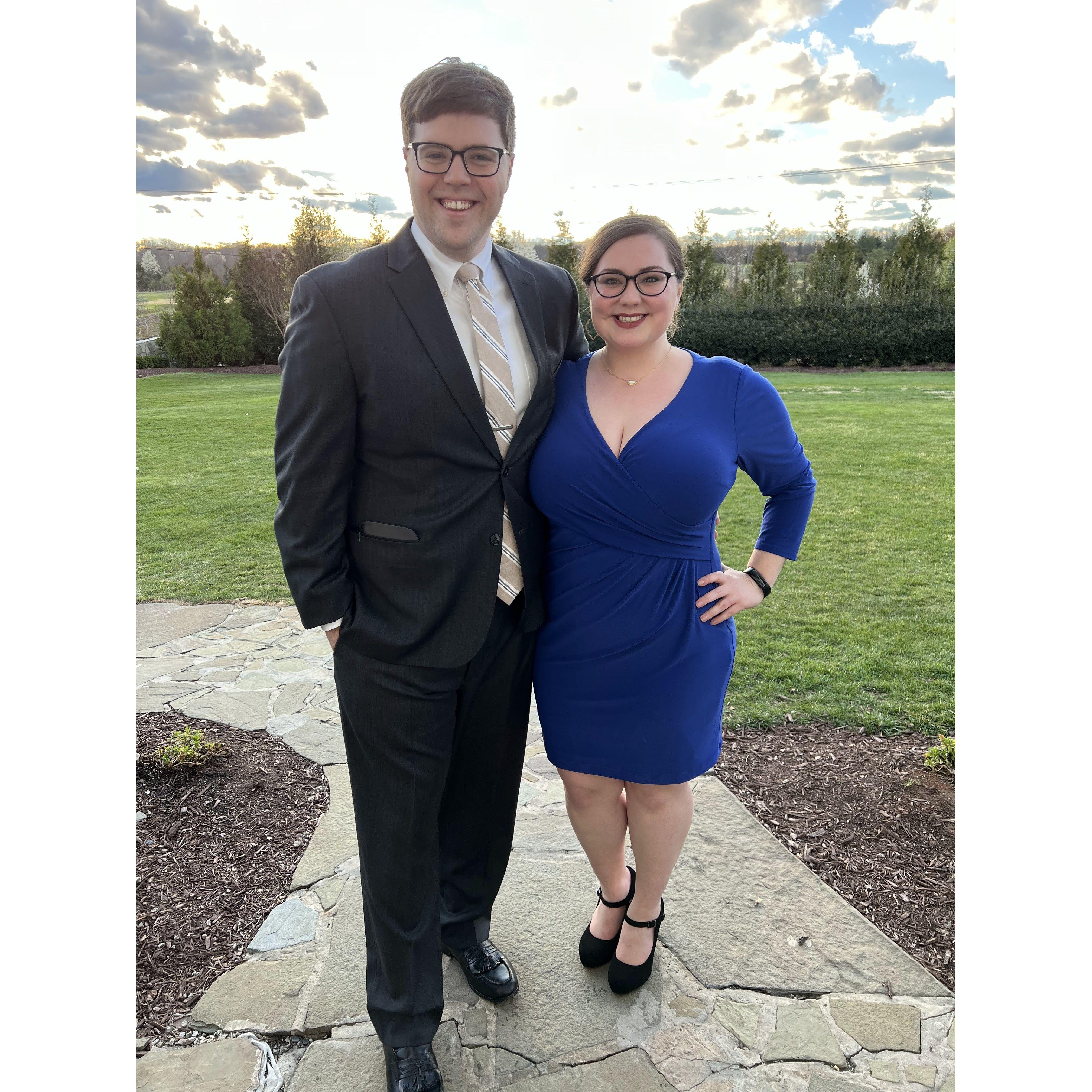 At Matt and Emily's wedding!