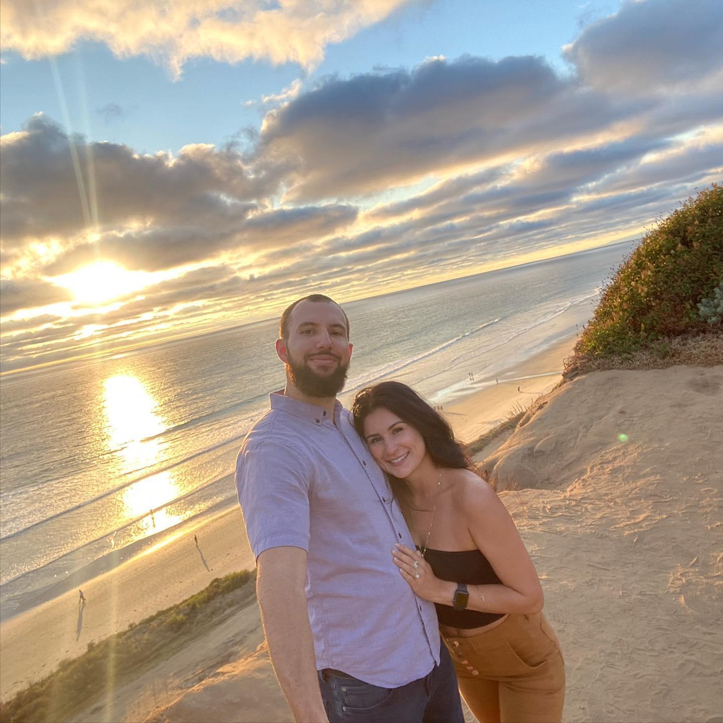 When he proposed in Del Mar...2020 <3 We had a 1 person audience... a woman who clapped from afar. lol