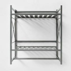 Square Tube Decorative Wall Shelf Brushed Nickel - Threshold™
