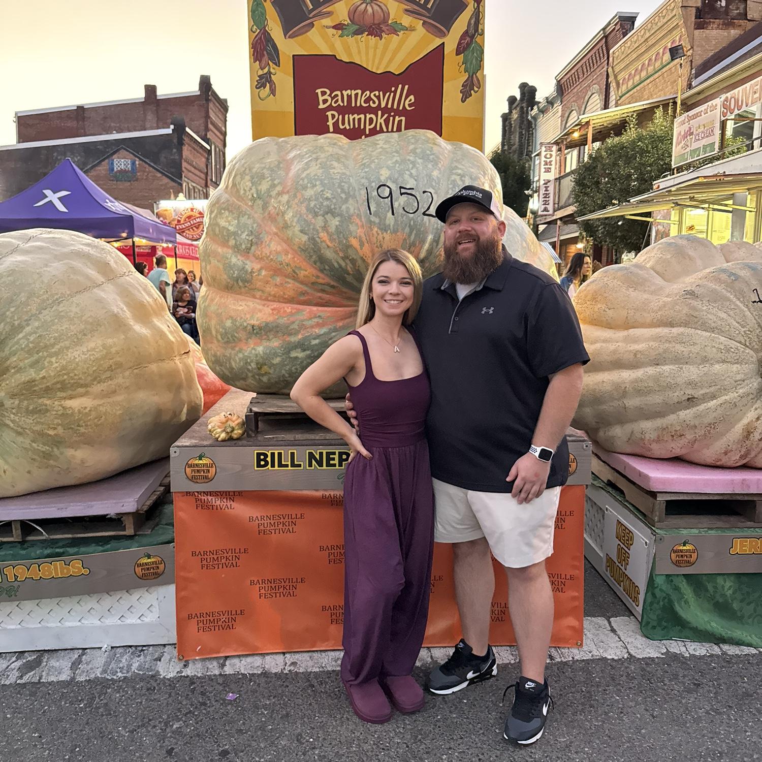 Barnesville Pumpkin festival. Had no idea I would be a fiancée the next day!