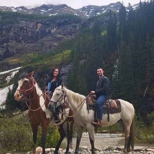 Horseback riding in Banff
