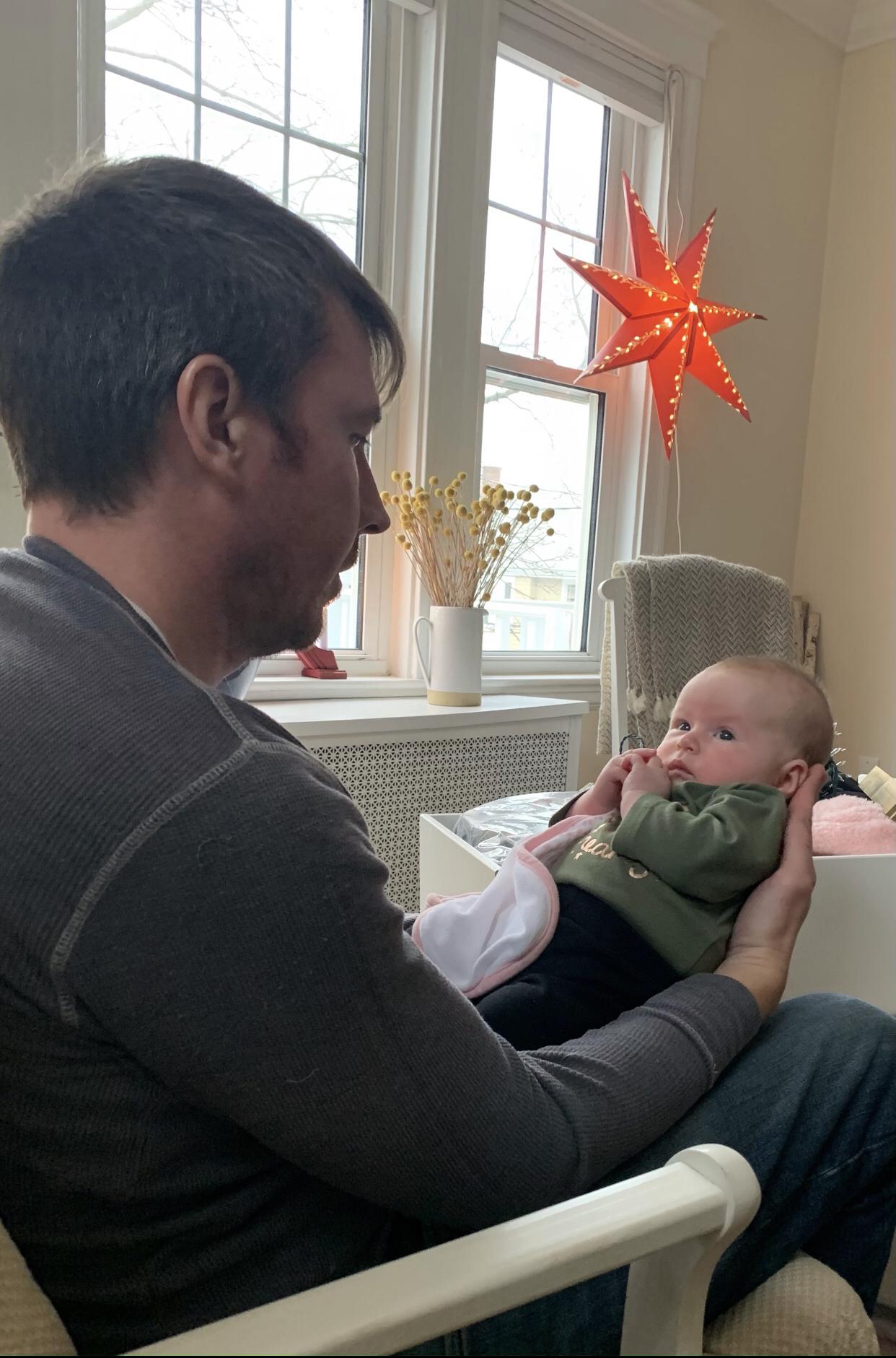 Uncle Joshy and baby Cora