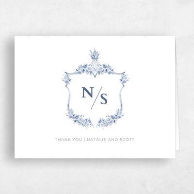 Blue Wedding Thank You - Camarillo Stamp