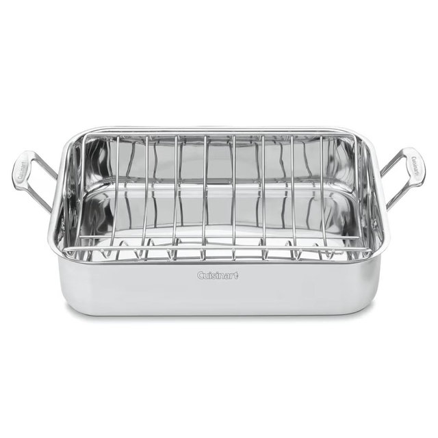 Cuisinart 16-Inch Roaster, Chef's Classic Rectangular Roaster with Rack