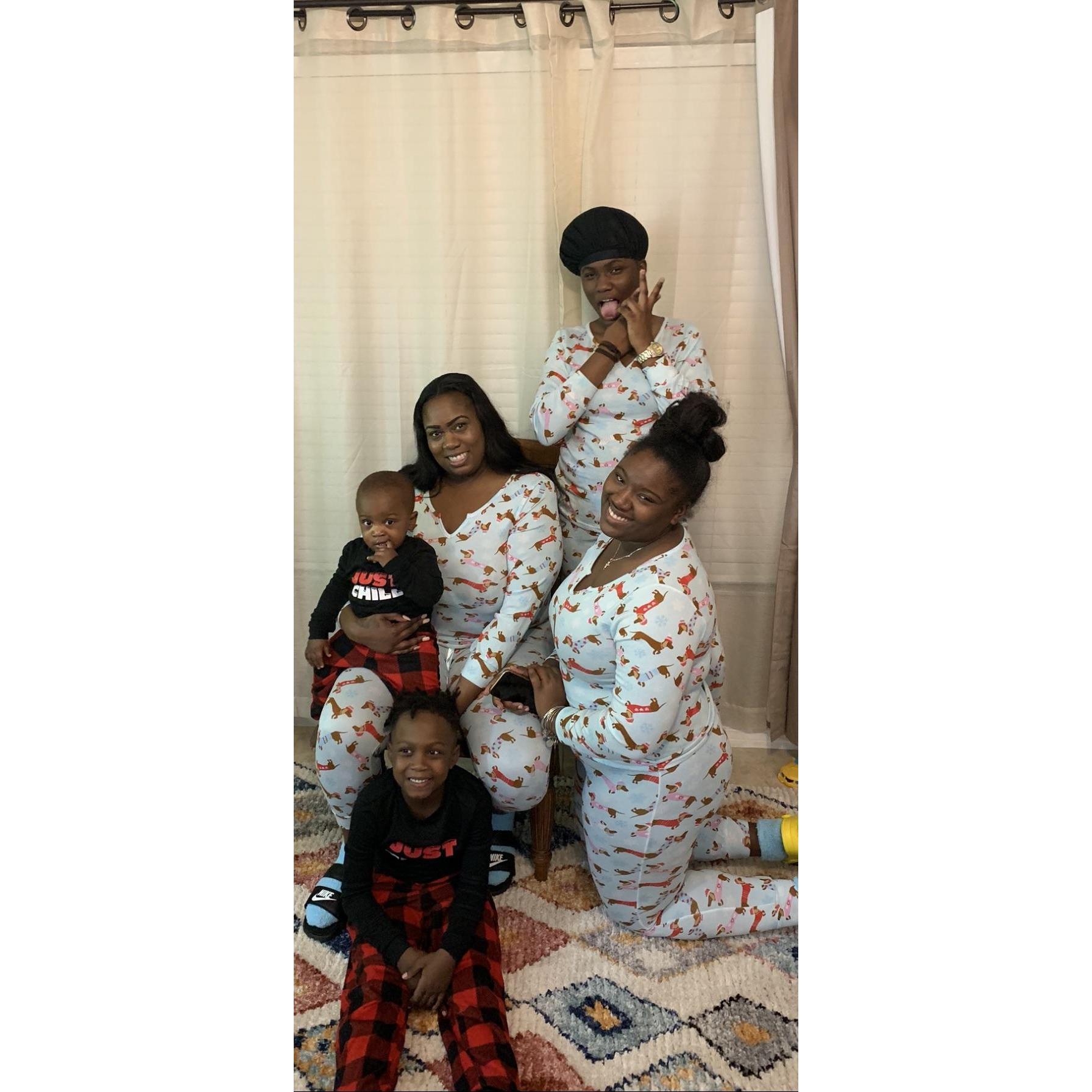 Eboni and kids Christmas 2019