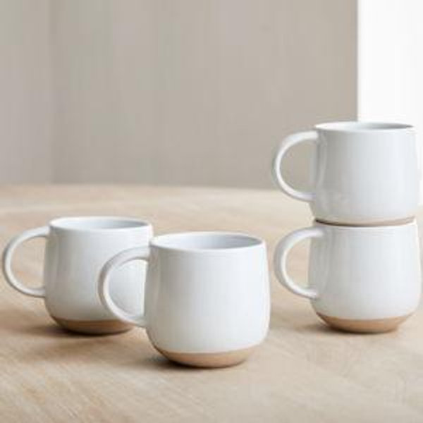 Mill Stoneware Mugs Natural · Set of 4