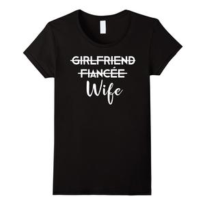 L: Newlywed Shirts for Couples Girlfriend Fiancee Wife T-Shirt