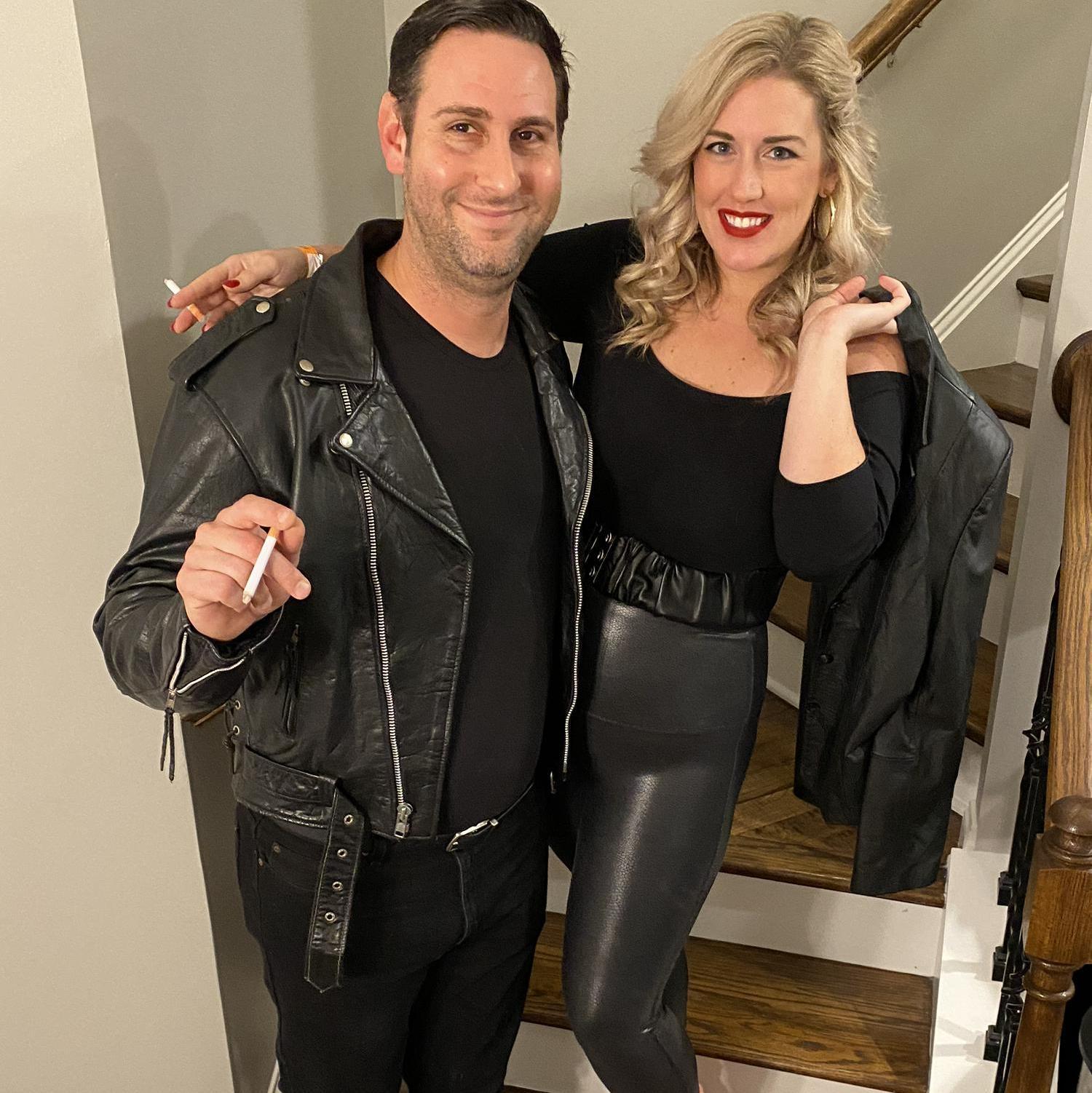 Our first Halloween (2020) as Danny and Sandy from Grease