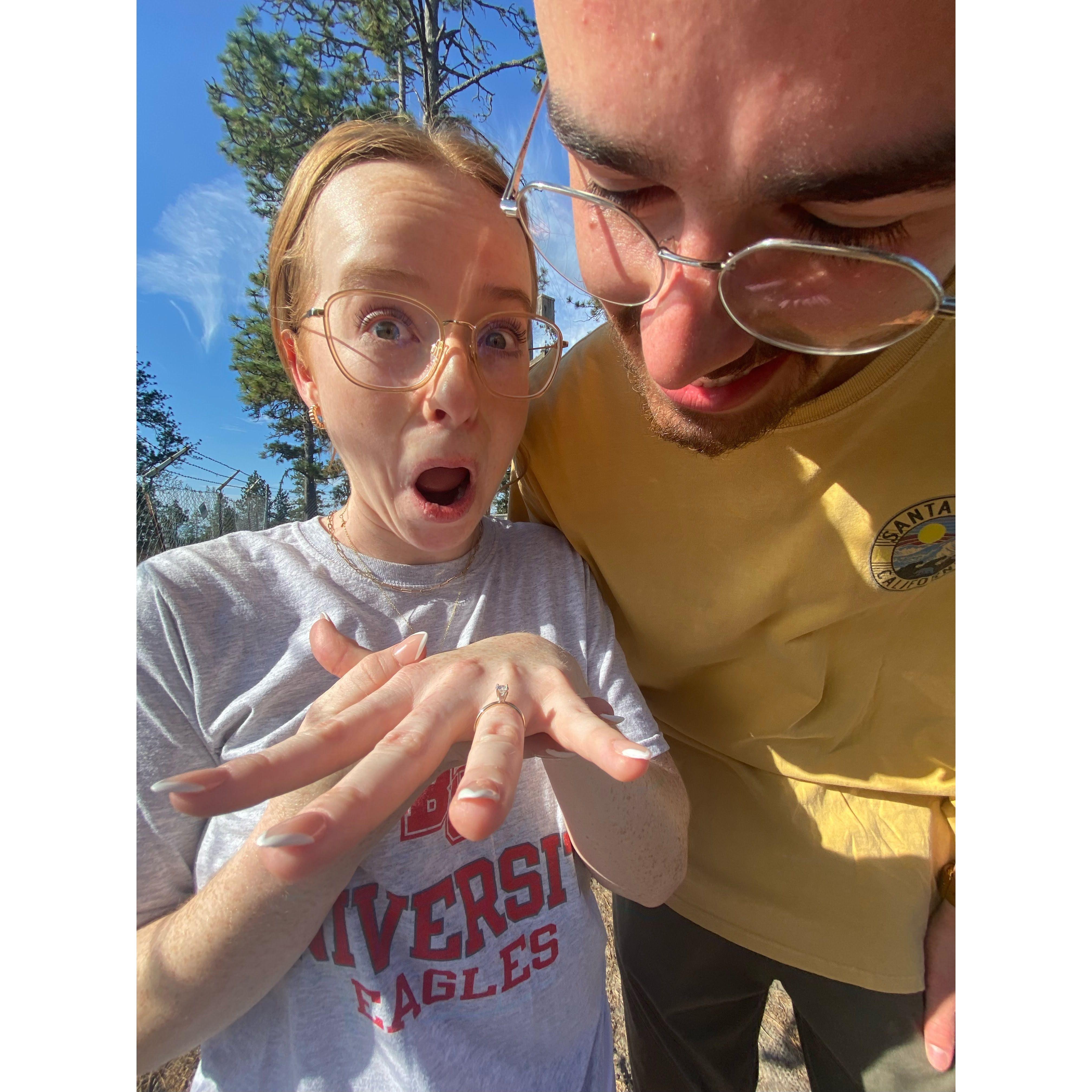 The proposal- Aug. 2, 2022- Mount Hermon Christian Camp, CA