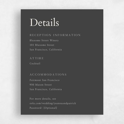 Dark Charcoal, Grey Wedding Enclosure - Sivas