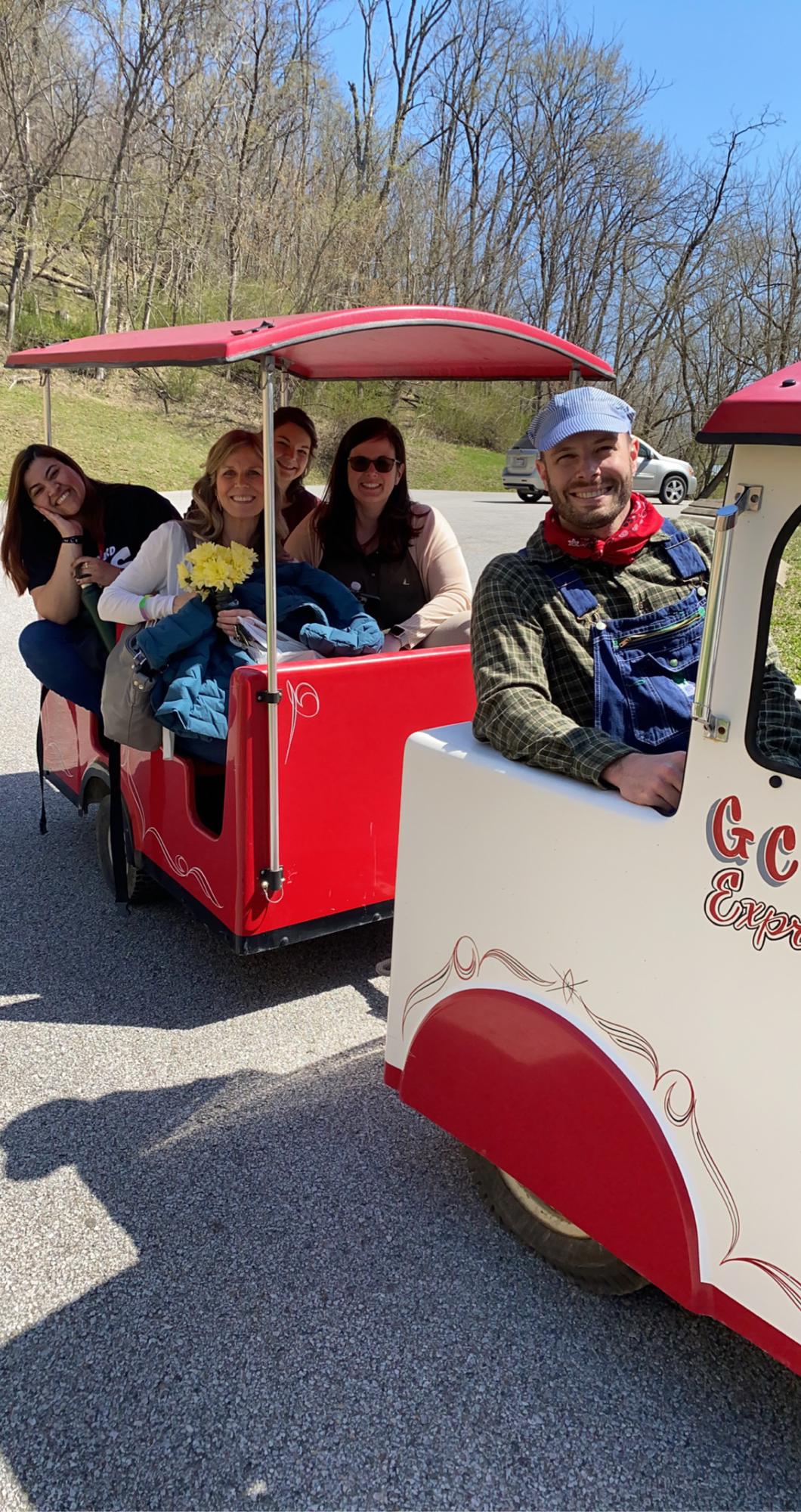 Easter with Ryan as a train conductor
