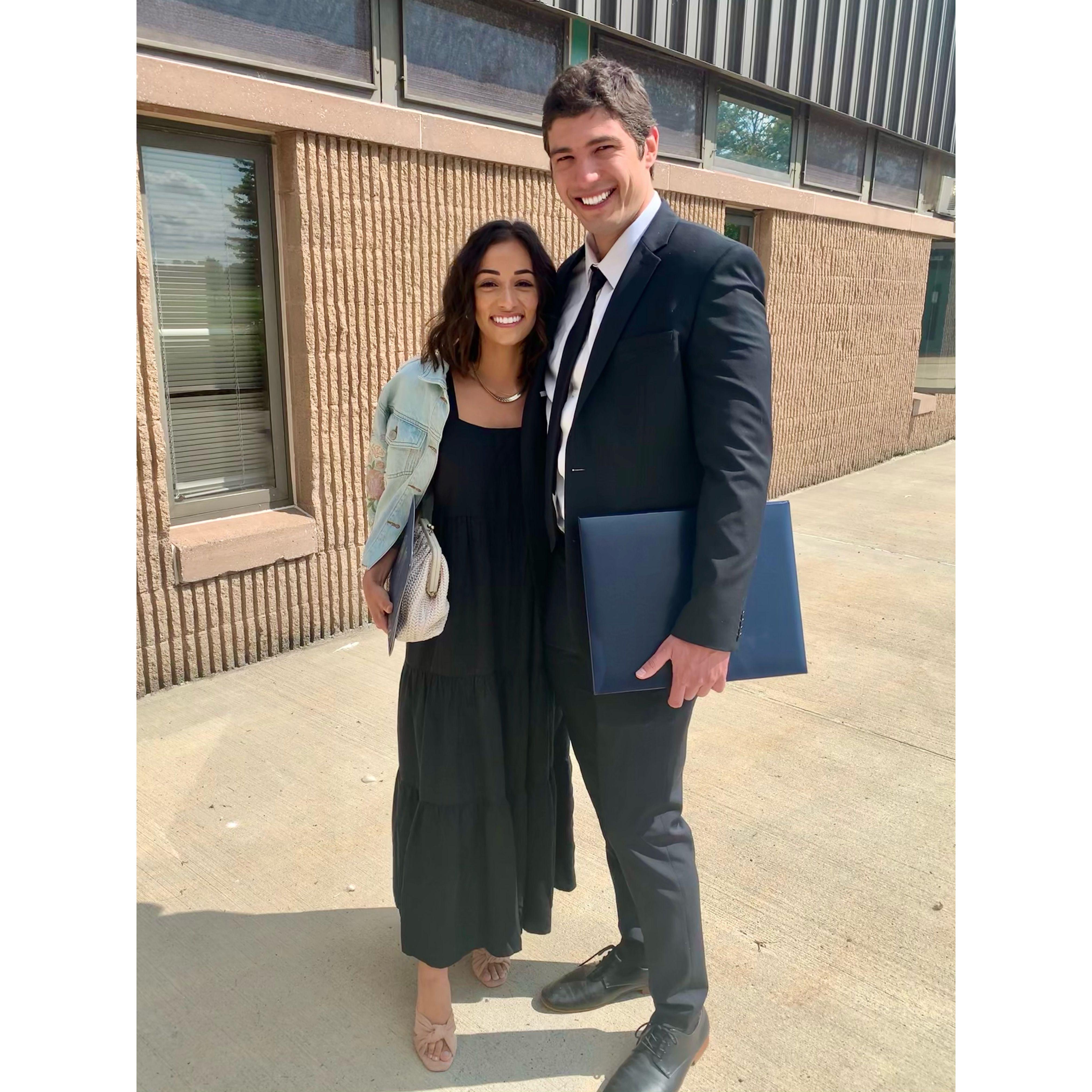 Joe's residency graduation, where all the adventures began. 2021