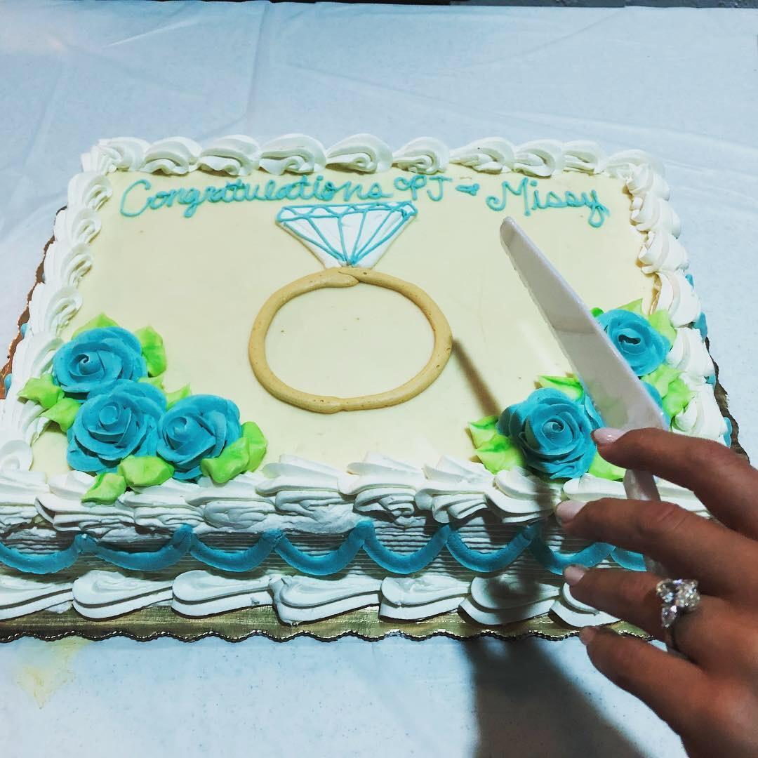 Our engagement cake in FL