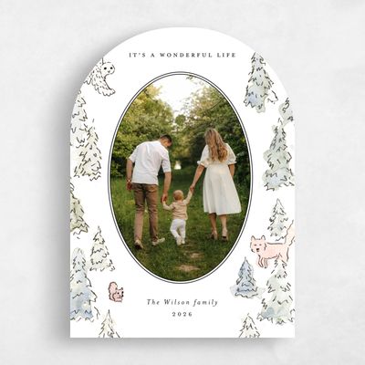 White Arch Holiday Card - Roxbury