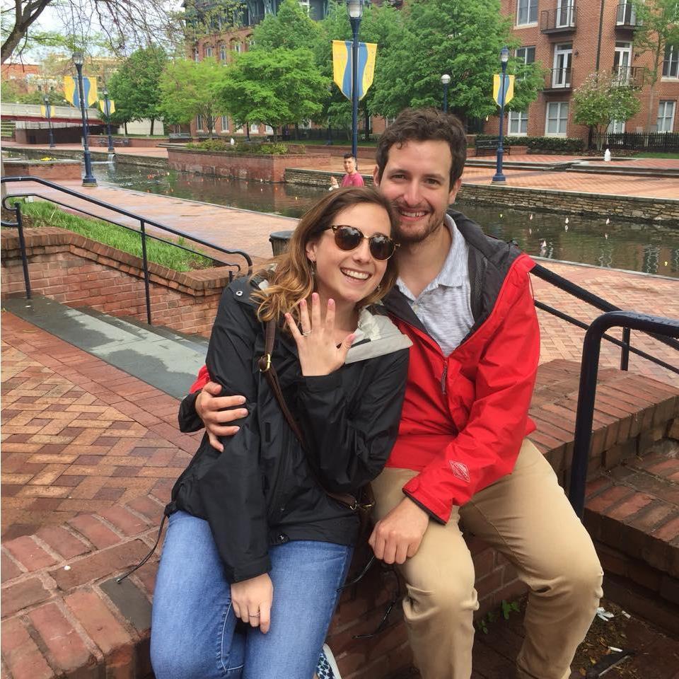 Minutes after our engagement!