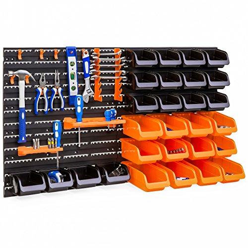 Best Choice Products 44-Piece Wall Mounted Garage Storage Organizer Rack