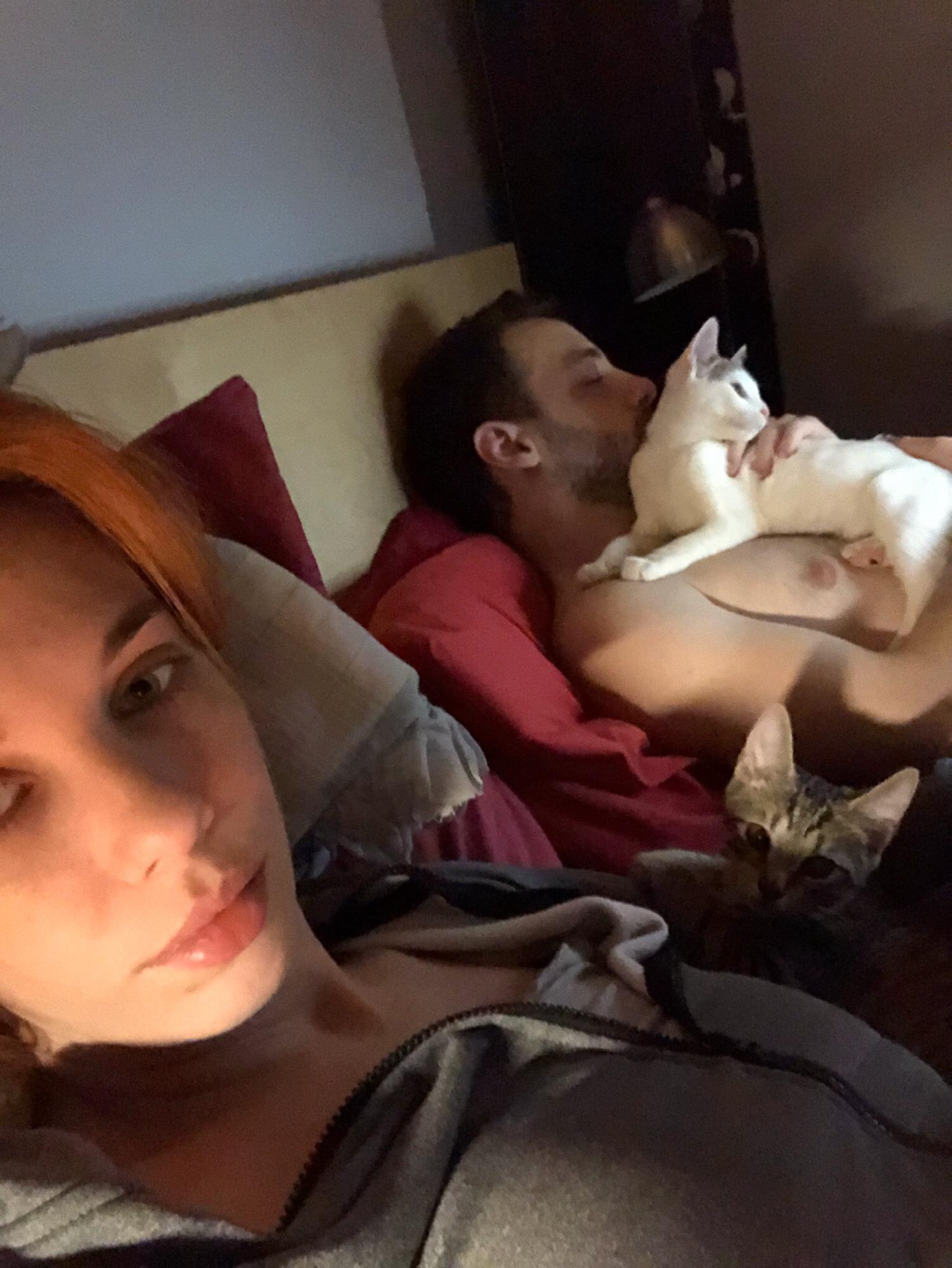 Family cuddles