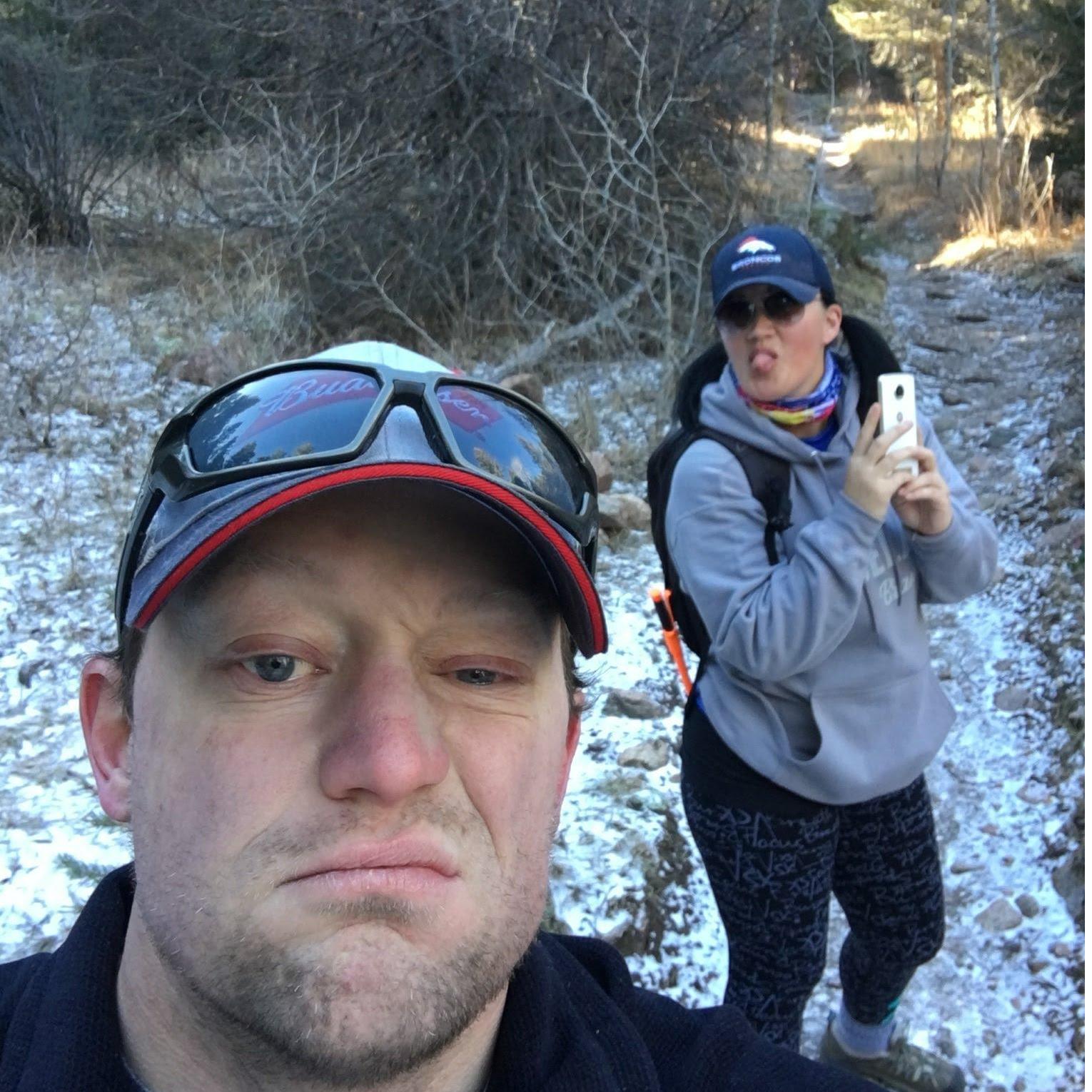 Our hiking adventures generally turn out like this.