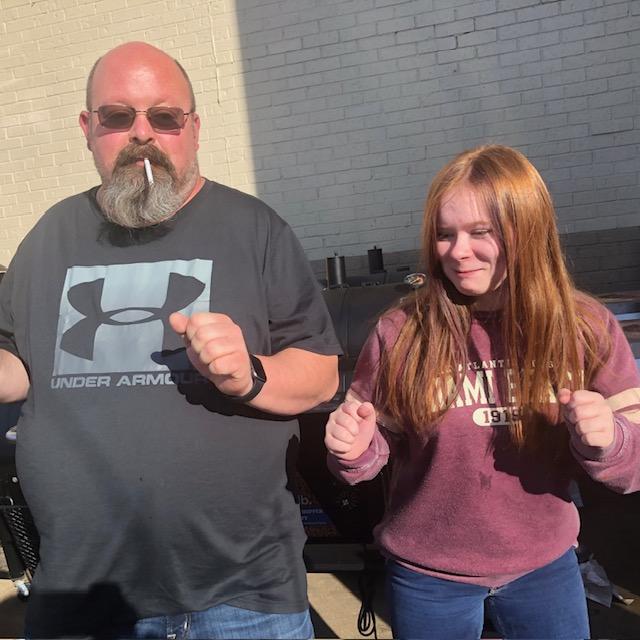 Dancing the day away.