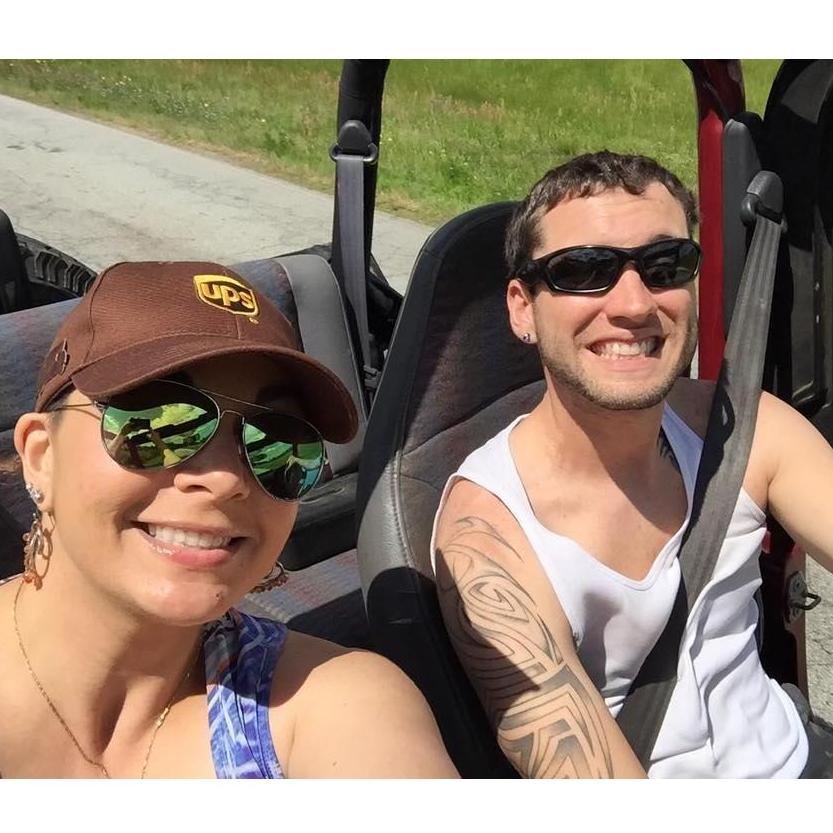 For our first anniversary, took the Jeep to Durhamtown