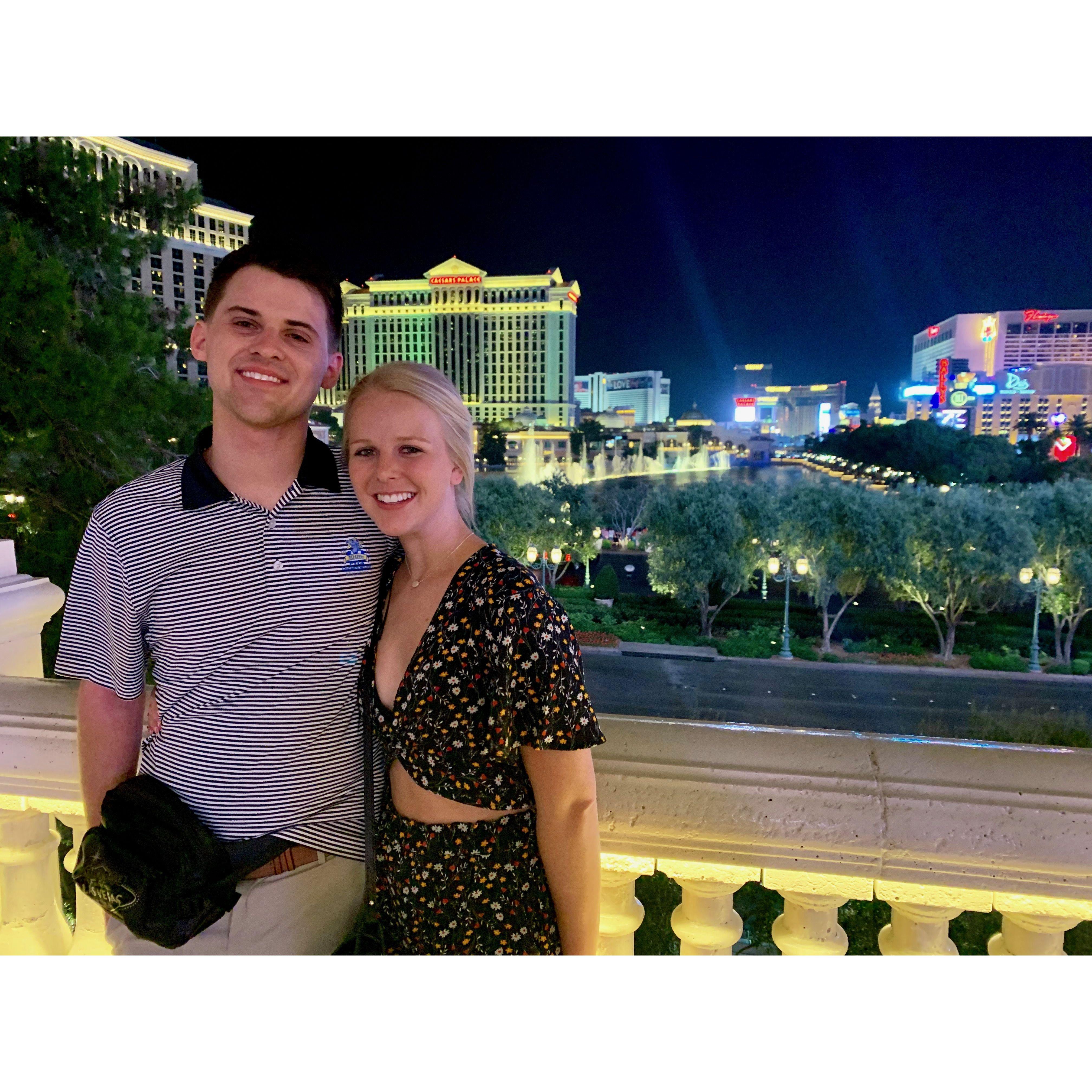 The strip in Las Vegas, NV.