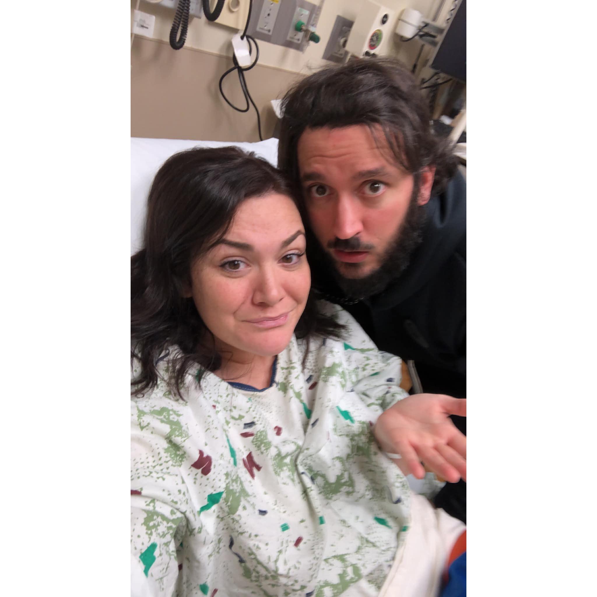 The moment we found out we were expecting Maisy!