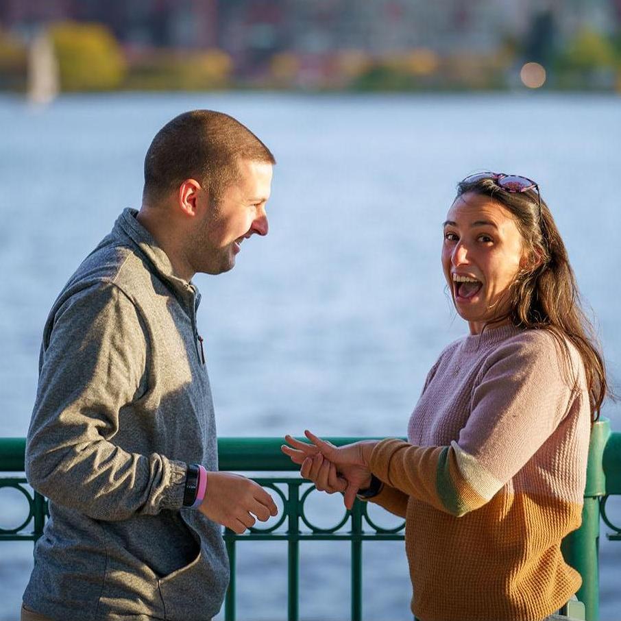 Reaction to the surprise proposal photographer!