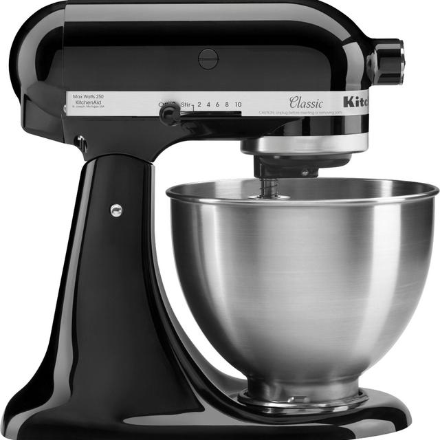 KitchenAid - K45SSOB Classic Tilt-Head Stand Mixer - Onyx Black