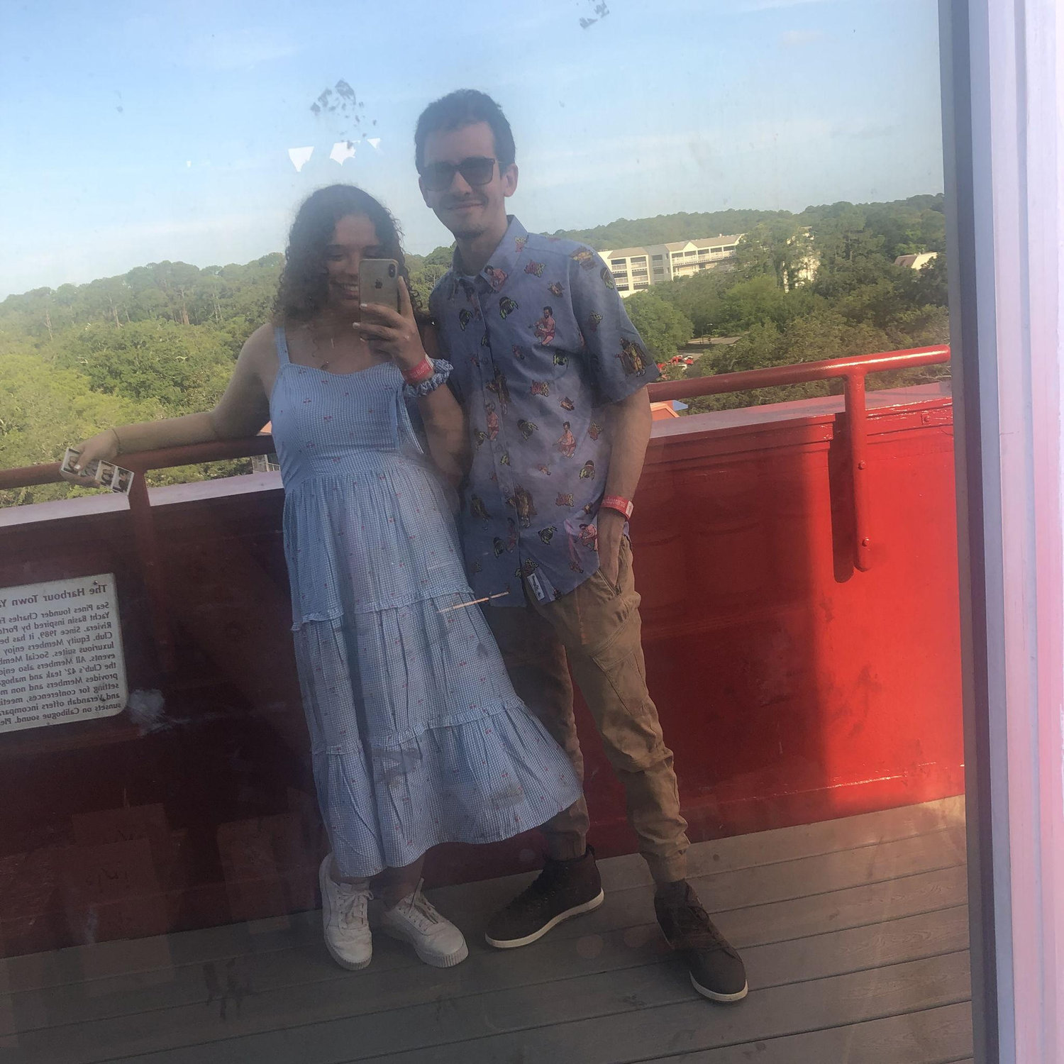 atop a lighthouse