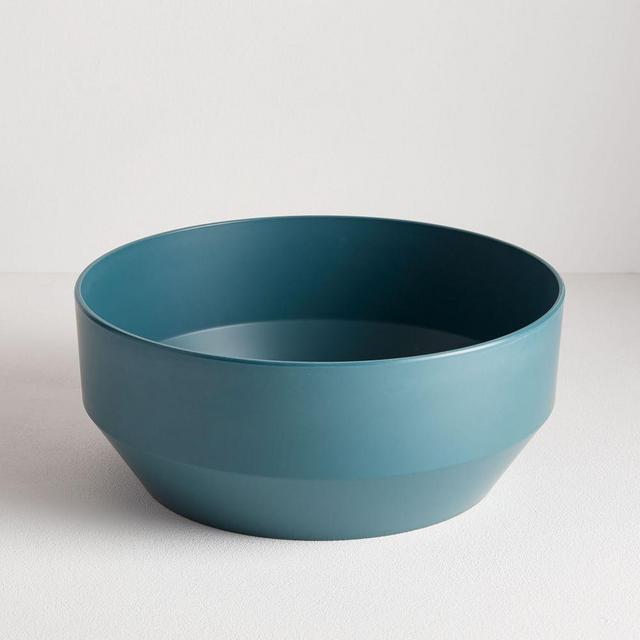 Modern Melamine Large Bowl, Silver Pine