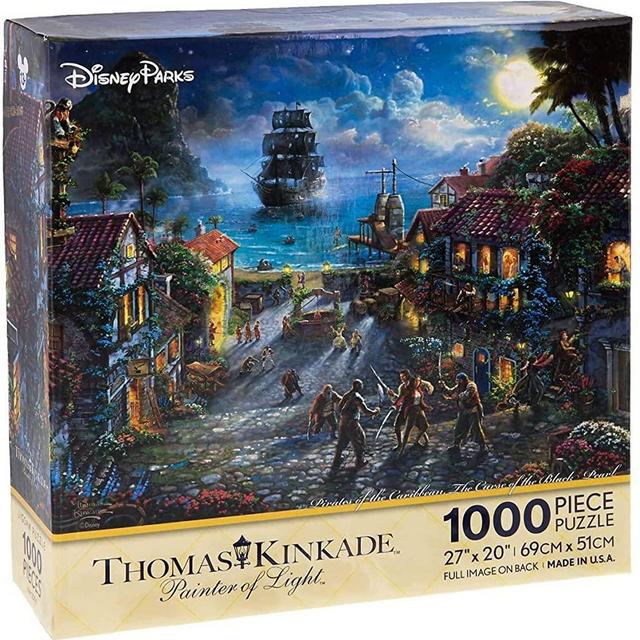 Disney Parks Exclusive Thomas Kinkade Pirates of Caribbean 27"x20" 1000 Pc. Puzzle