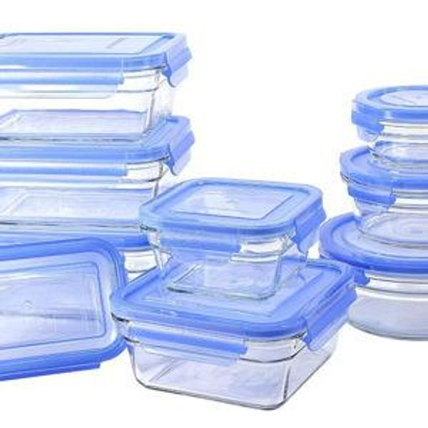 GlassLock 18 Piece Oven Safe Assortment Set, Blue