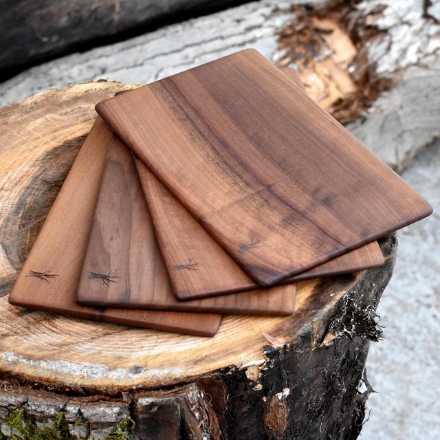 Boards – Serving Boards Breakfast Boards Family Set of 4 Breakfast Boards Travel & Picnic Boards Wood Cutting Board Handcrafted Board
