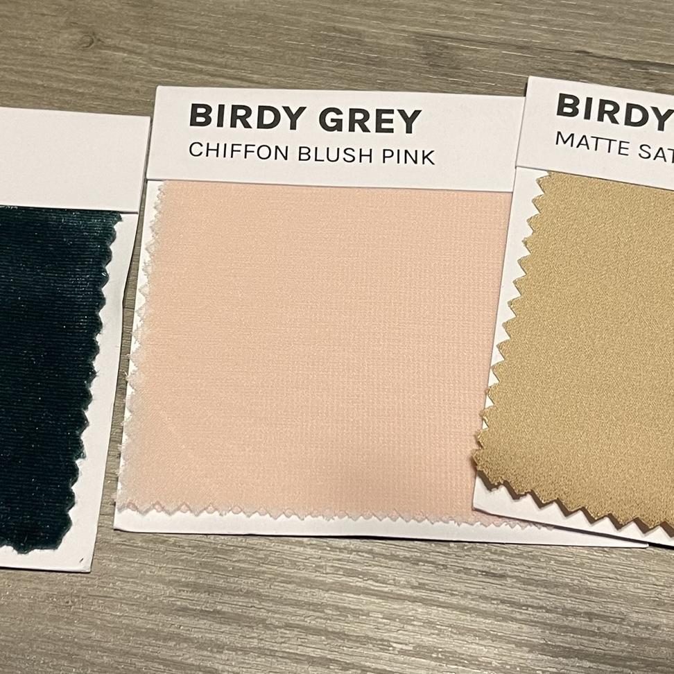 Our wedding colors, emerald & blush pink, yellow gold!