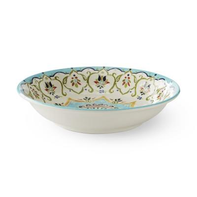Iznik Tile Outdoor Melamine Serving Bowl