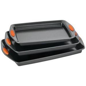 Rachael Ray Yum-o! Oven Lovin' 3-Piece Nonstick Cookie Pan Set