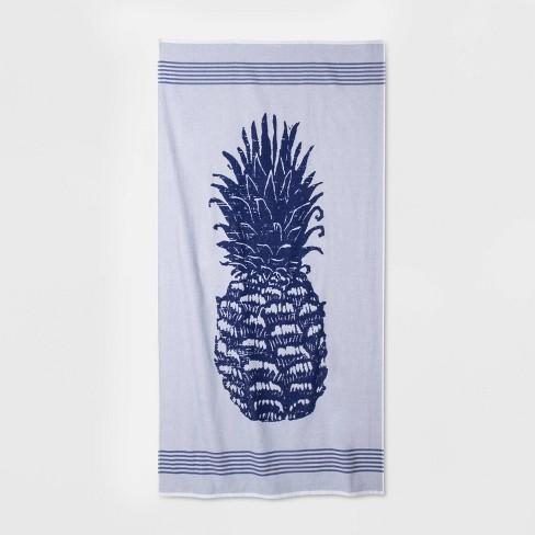 XL Pineapple Beach Towel Blue - Opalhouse™