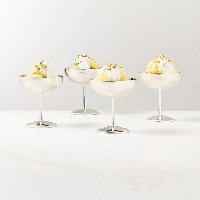 Emporia Stainless Steel Coupe Dessert Glasses Set of 4