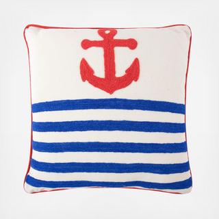 Anchor Crewel Work Pillow