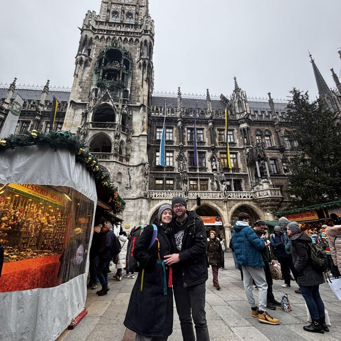 The glockenspiel in Munich, Germany