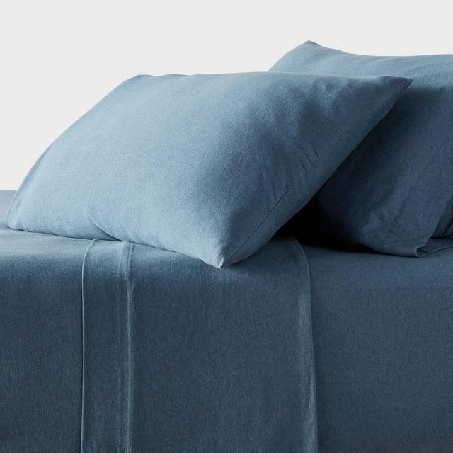 King Cotton Jersey Sheet Set Teal Heather - Threshold™