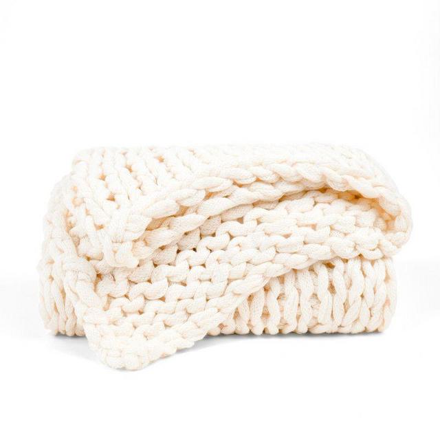 Chunky Knit Handmade Throw Blanket - Becky Cameron